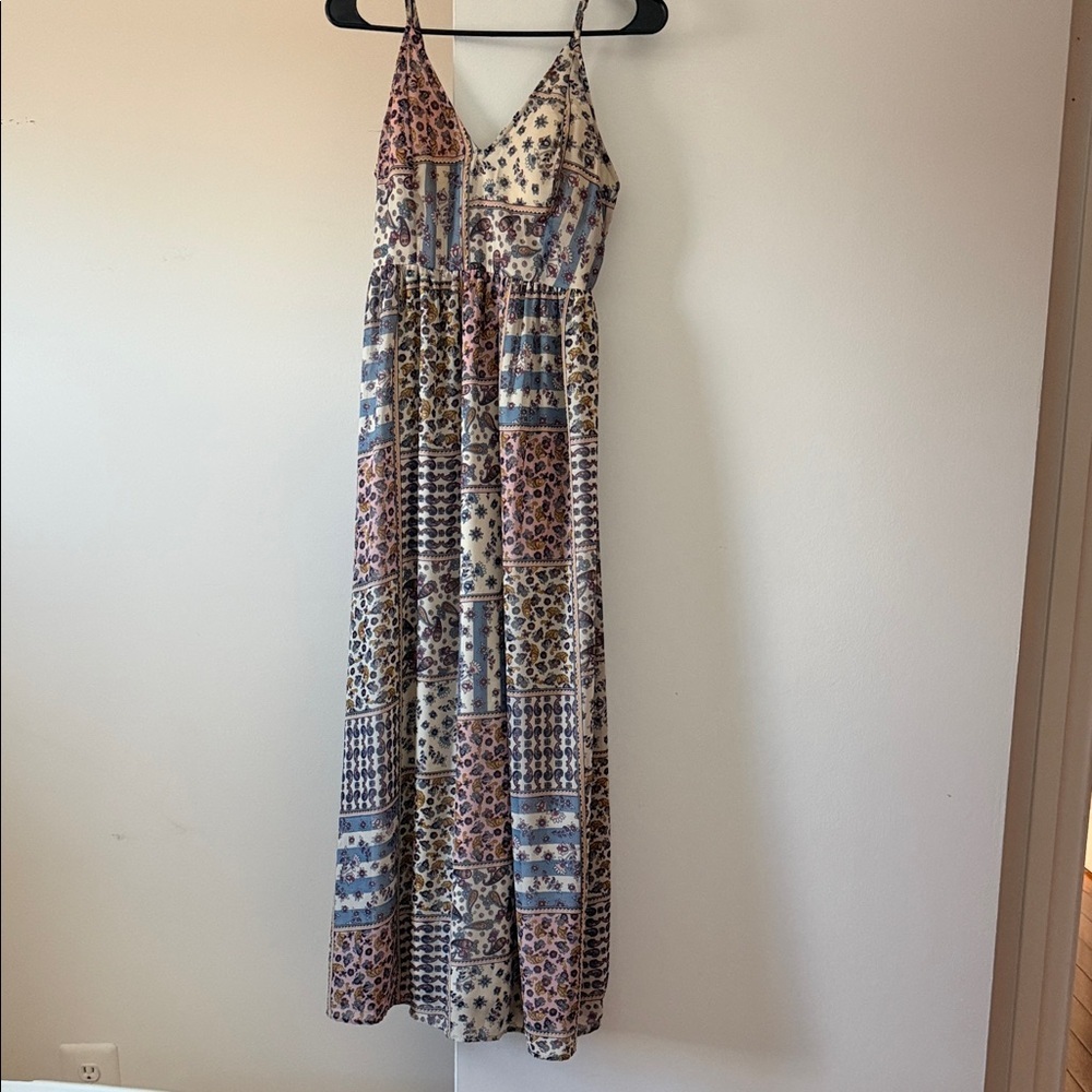 Patchwork Maxi Dress Japan small /